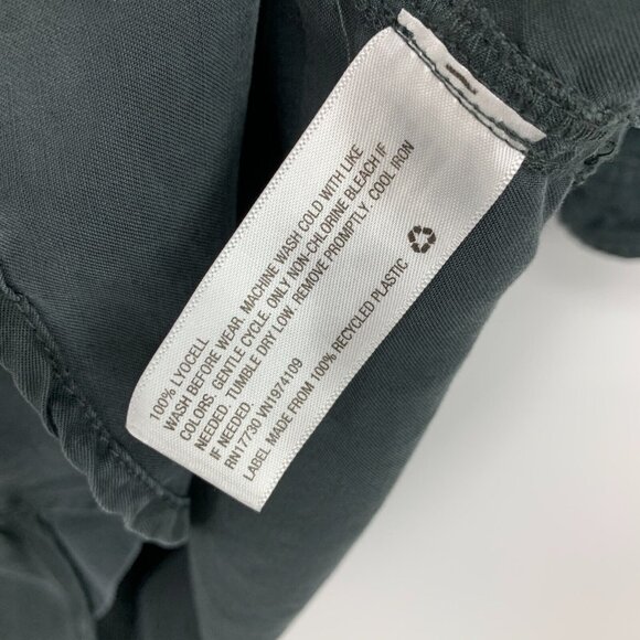 Universal Thread Dress Gray Button Down Long Sleeve Lyocell - Picture 5 of 10